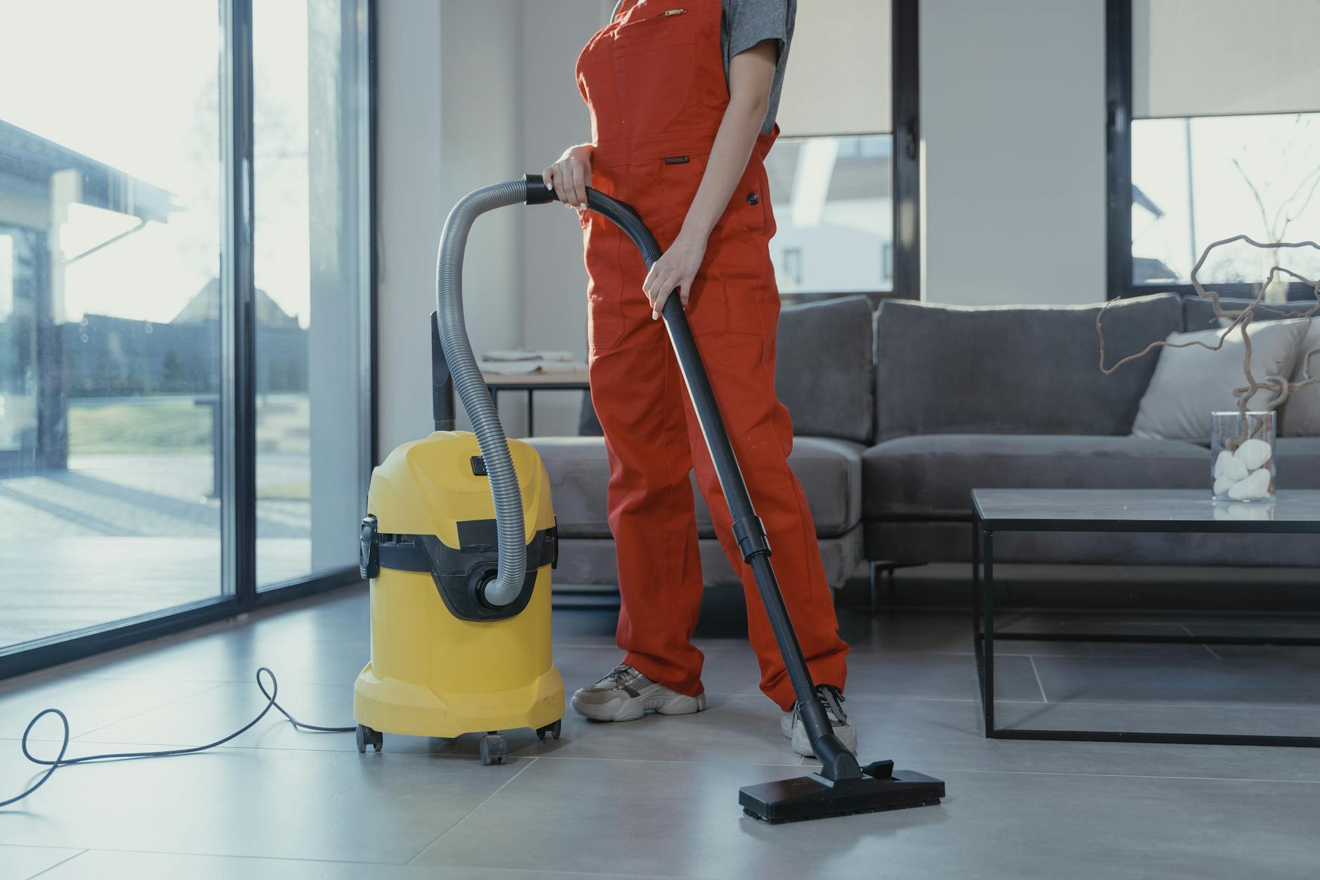 Professional cleaning supplies used by San cleaners